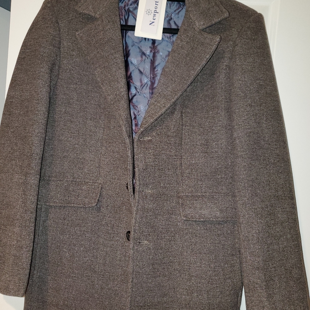 Mens Calico Wool Sportcoat